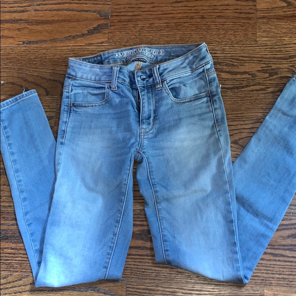 American eagle light blue denim pants